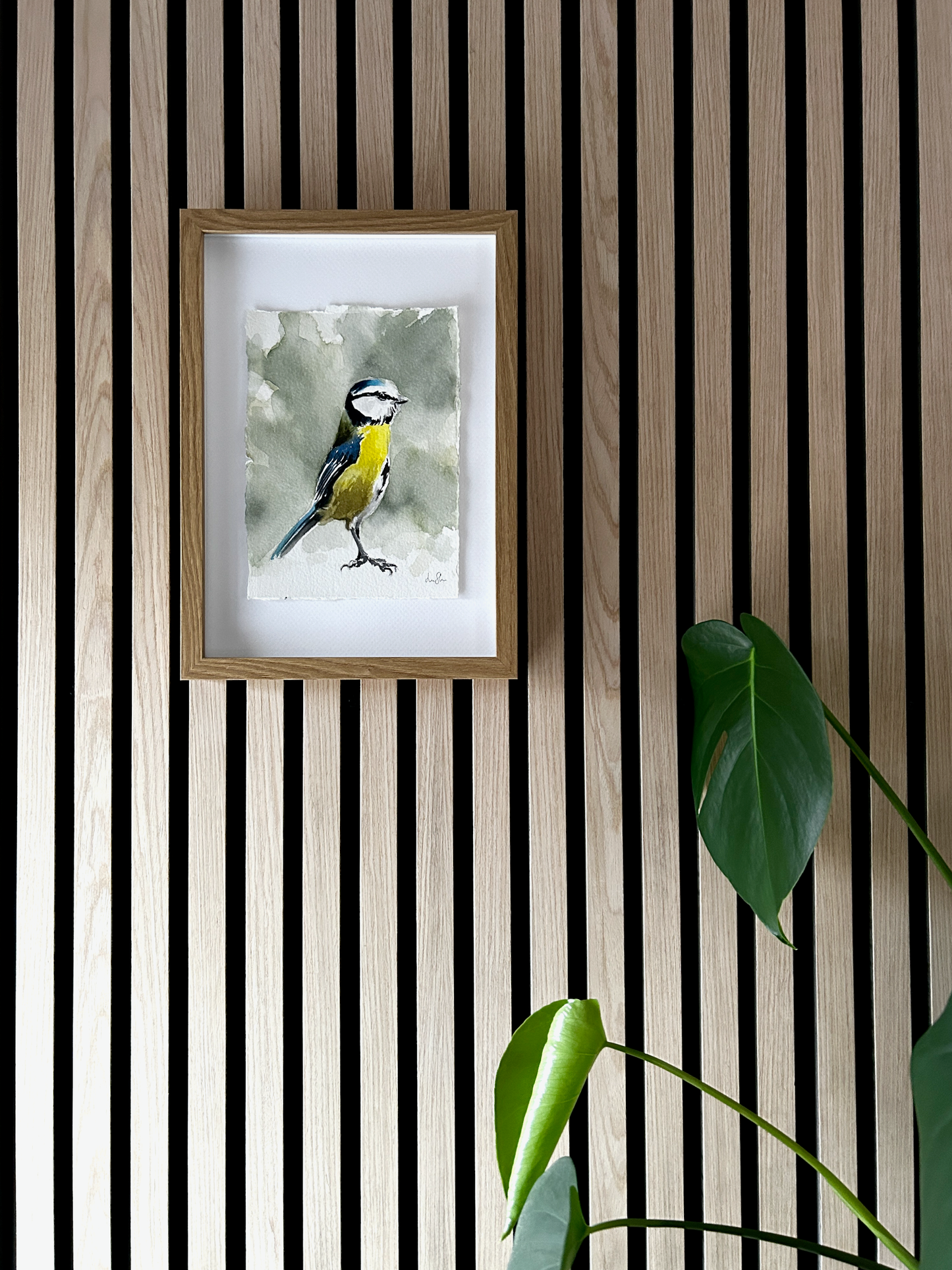 "Blåmes" akvarellmålning