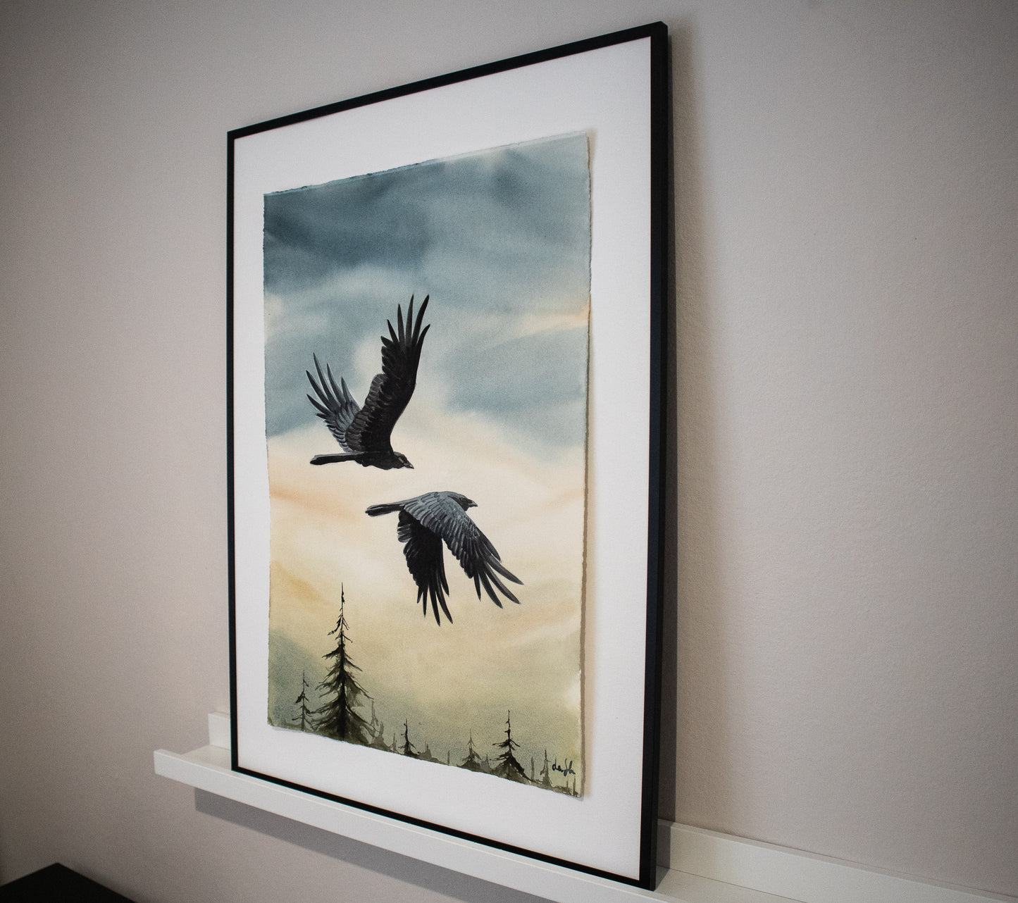 "First light" original watercolor painting