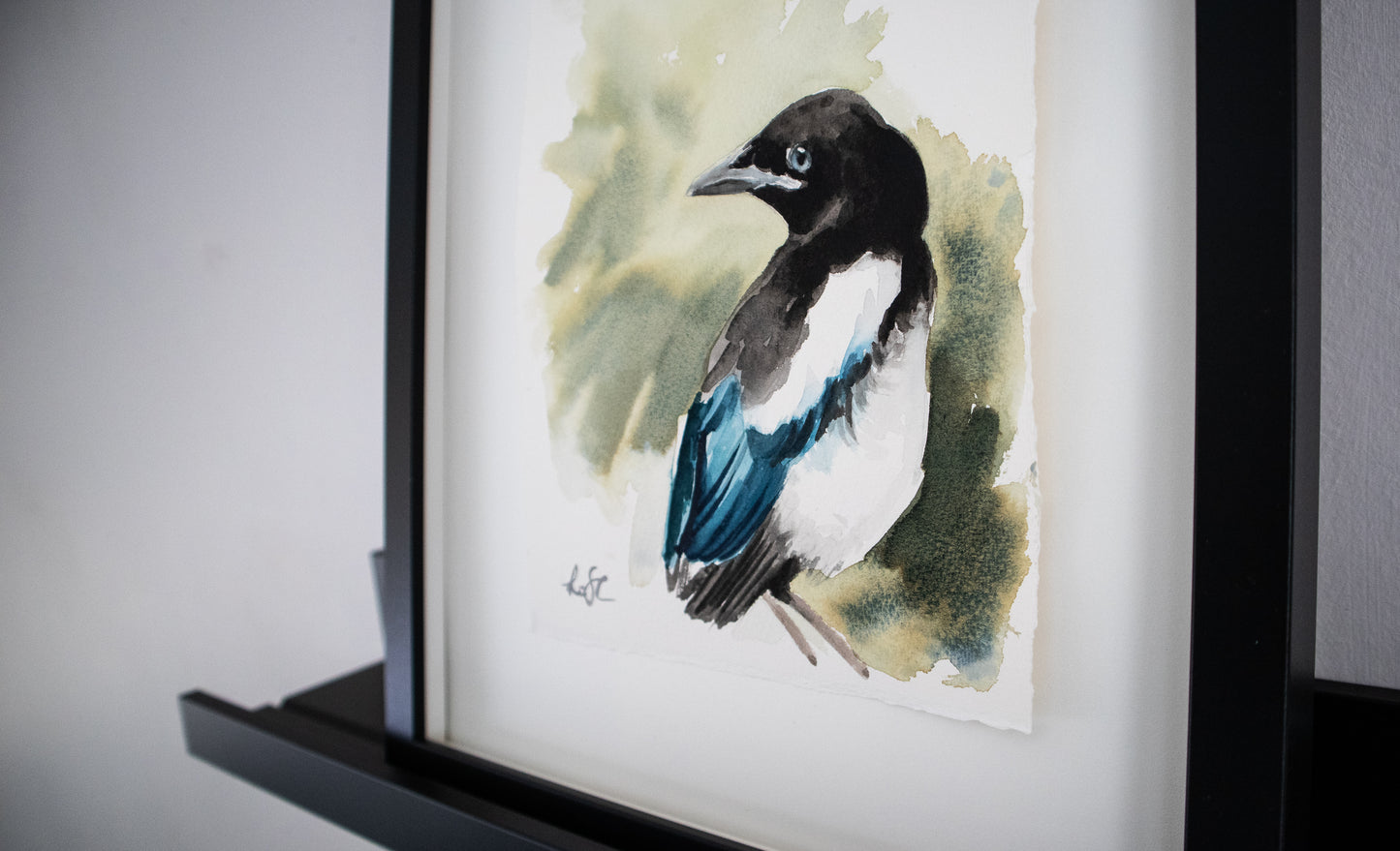 "Känslig själ" akvarellmålning