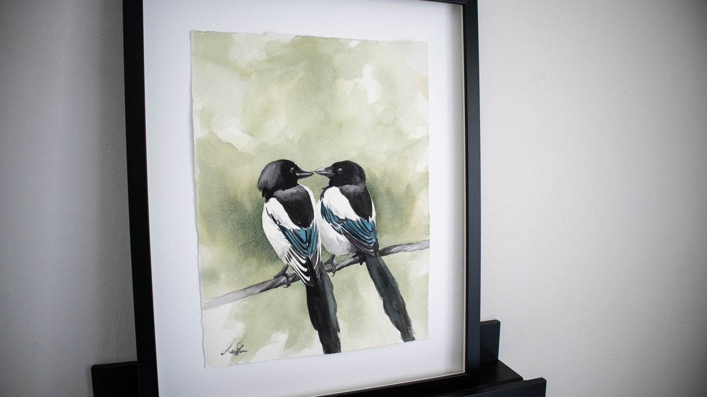 "Affection" original watercolor painting
