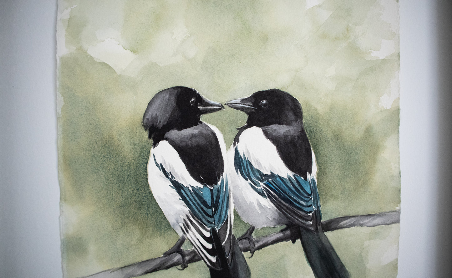 "Affection" original watercolor painting
