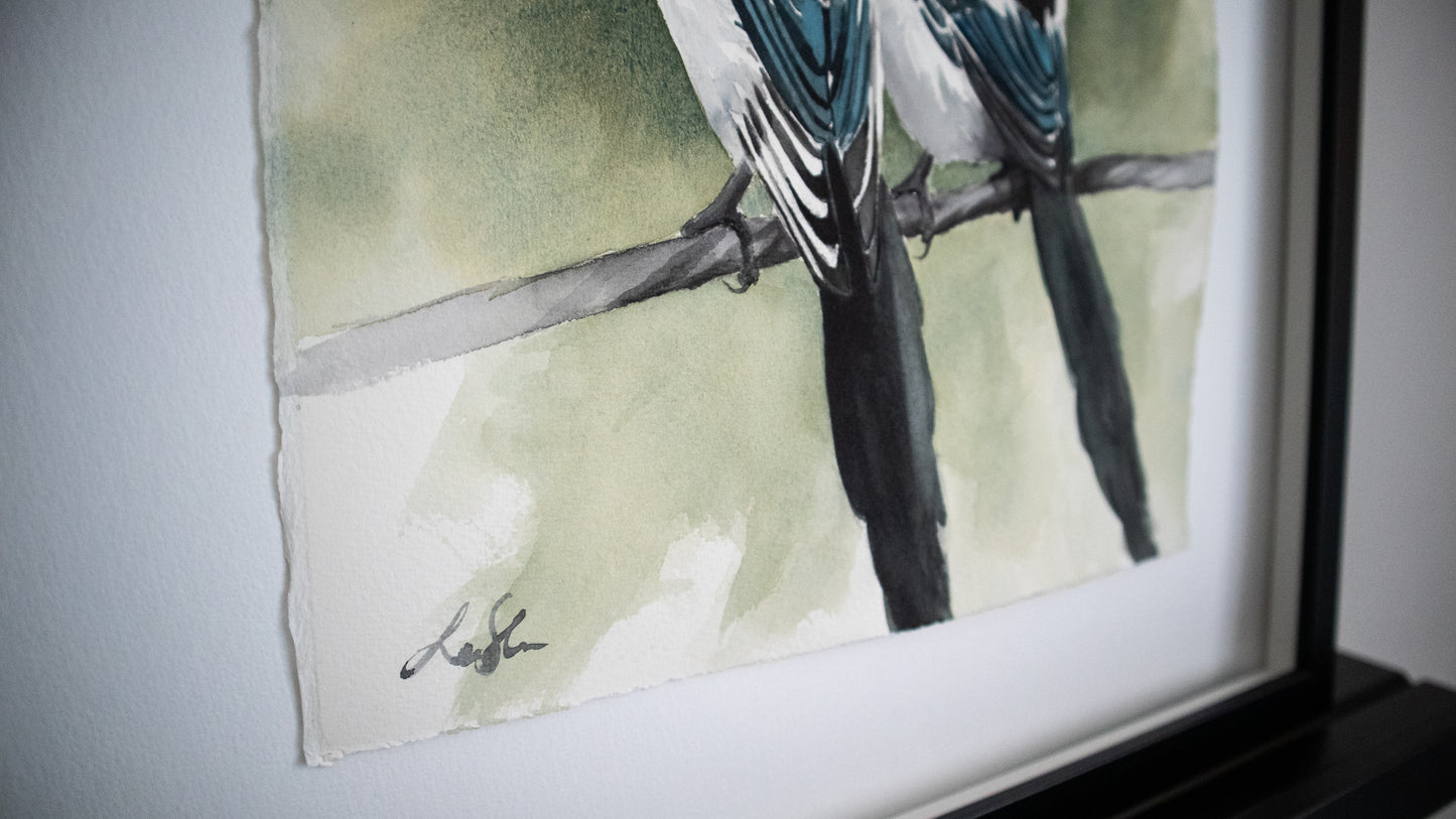 "Affection" original watercolor painting