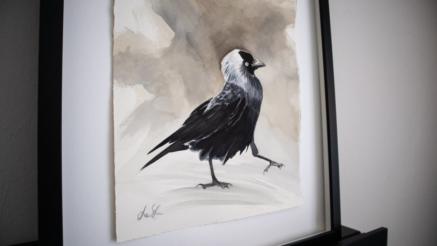 "Here I come" original watercolor painting
