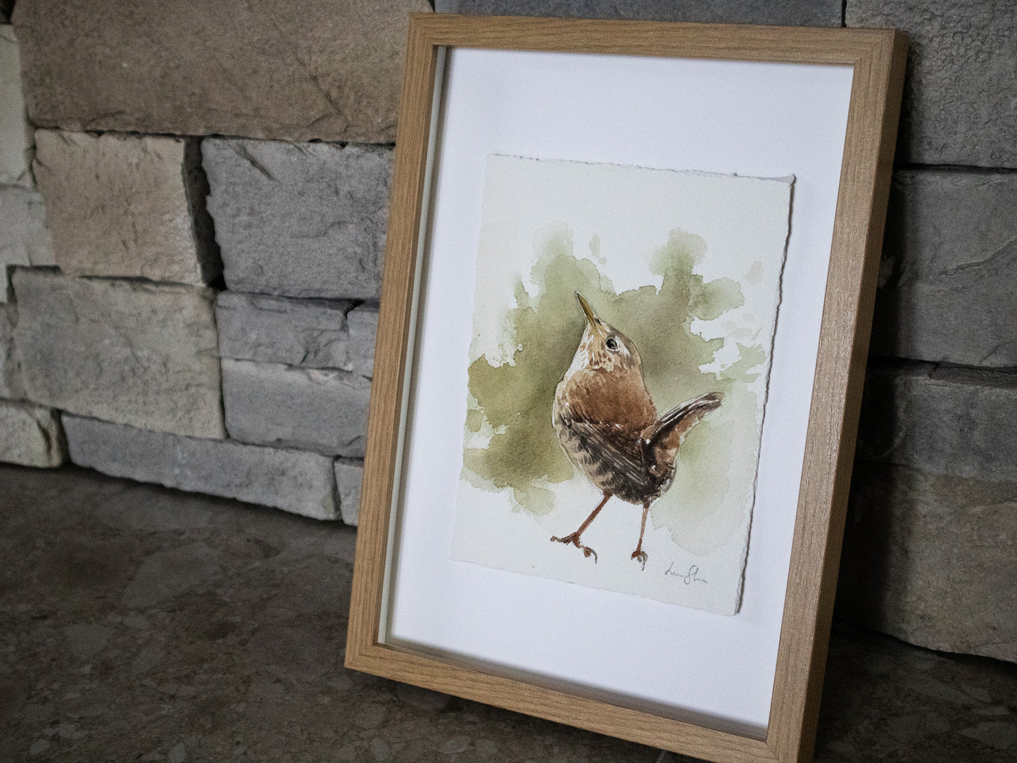 "Wren" original watercolor painting
