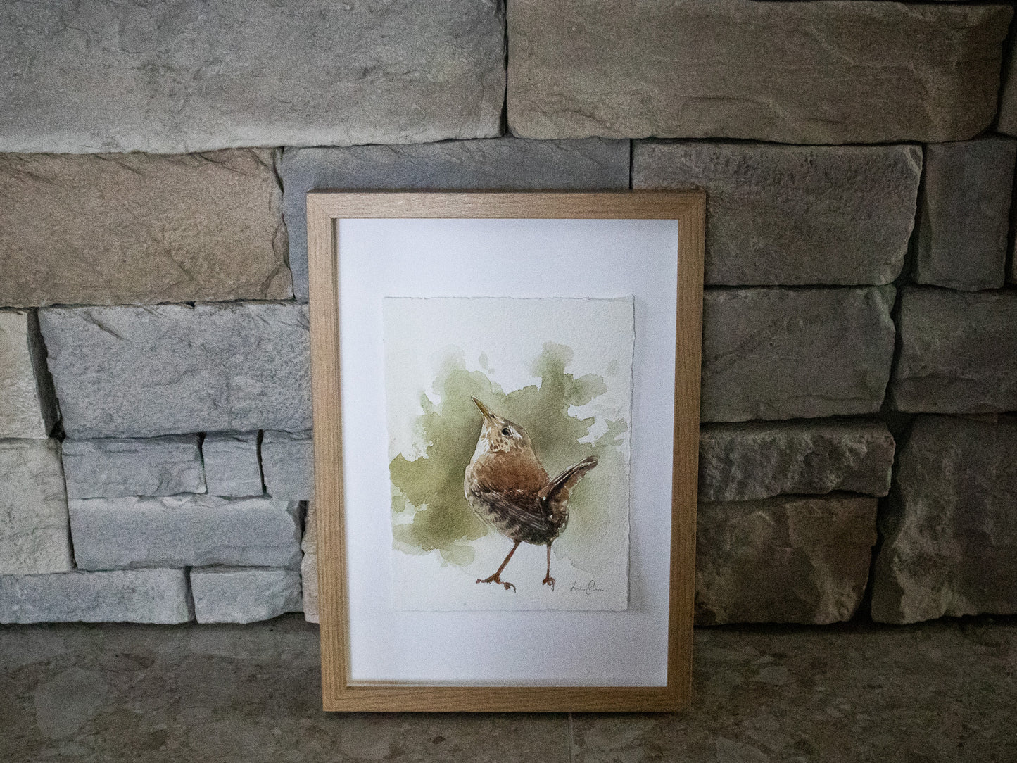 "Wren" original watercolor painting