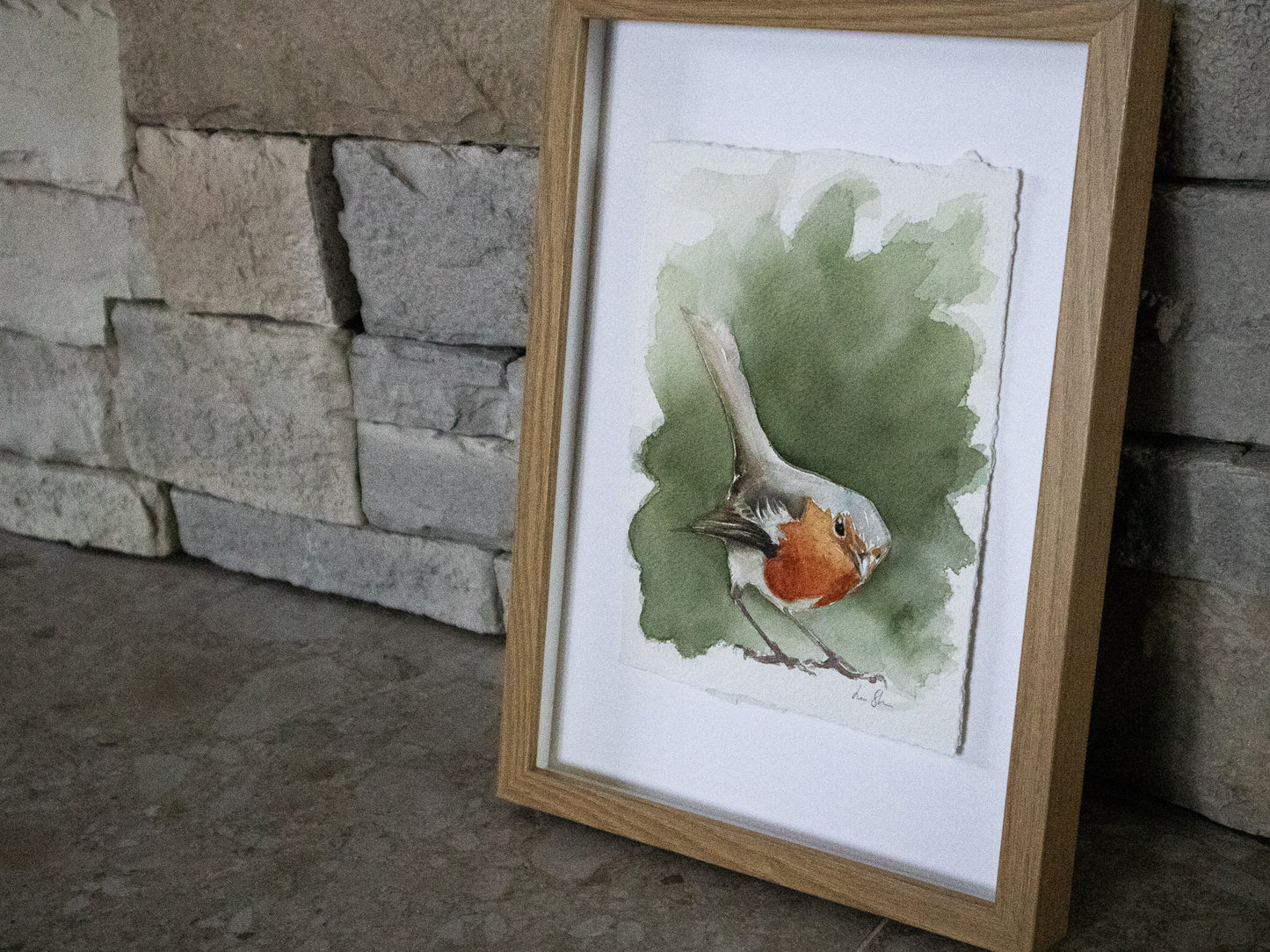 "Robin" original watercolor painting