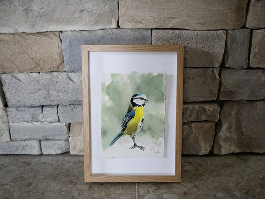 "Blåmes" akvarellmålning