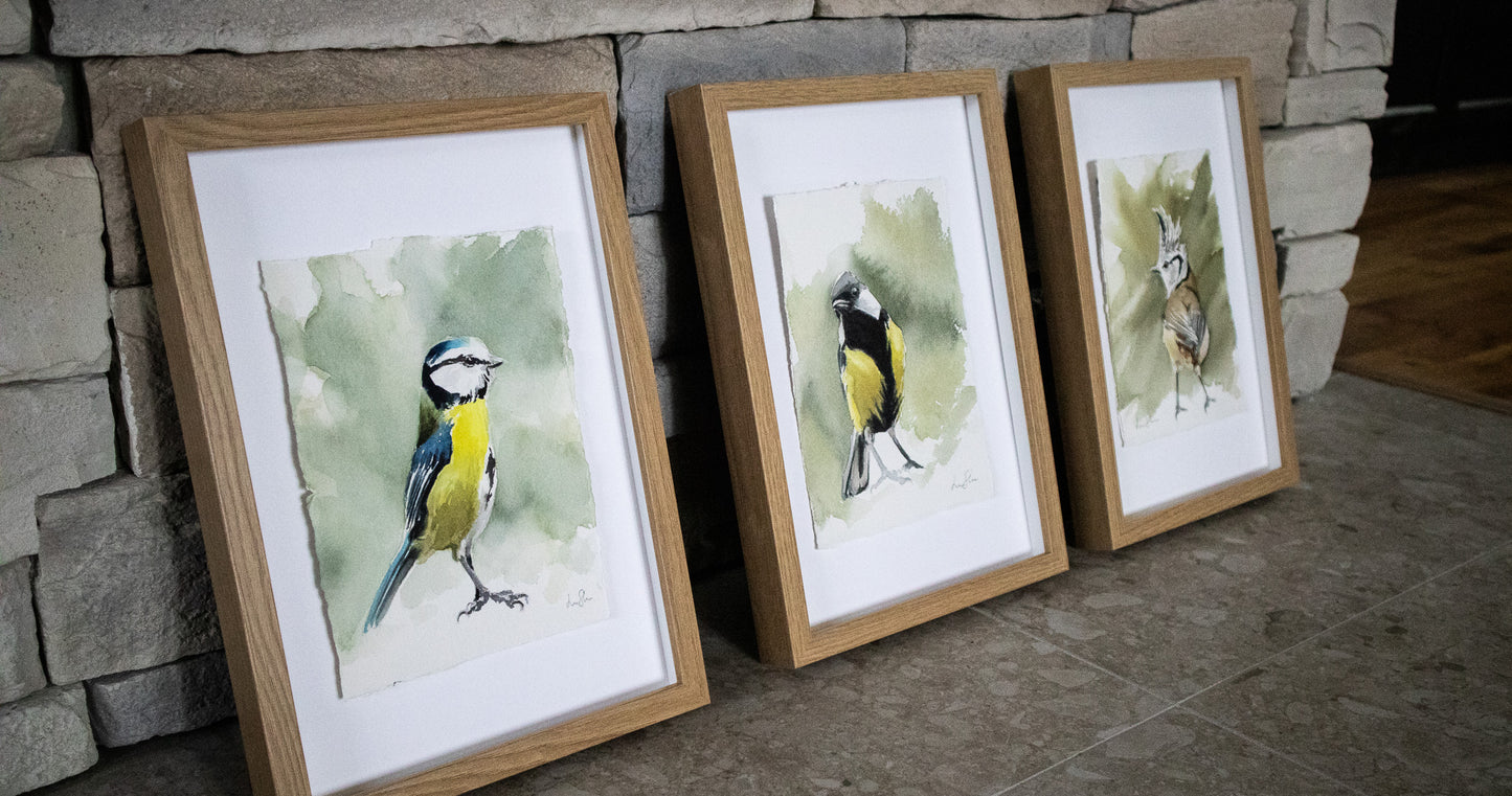 "Blåmes" akvarellmålning