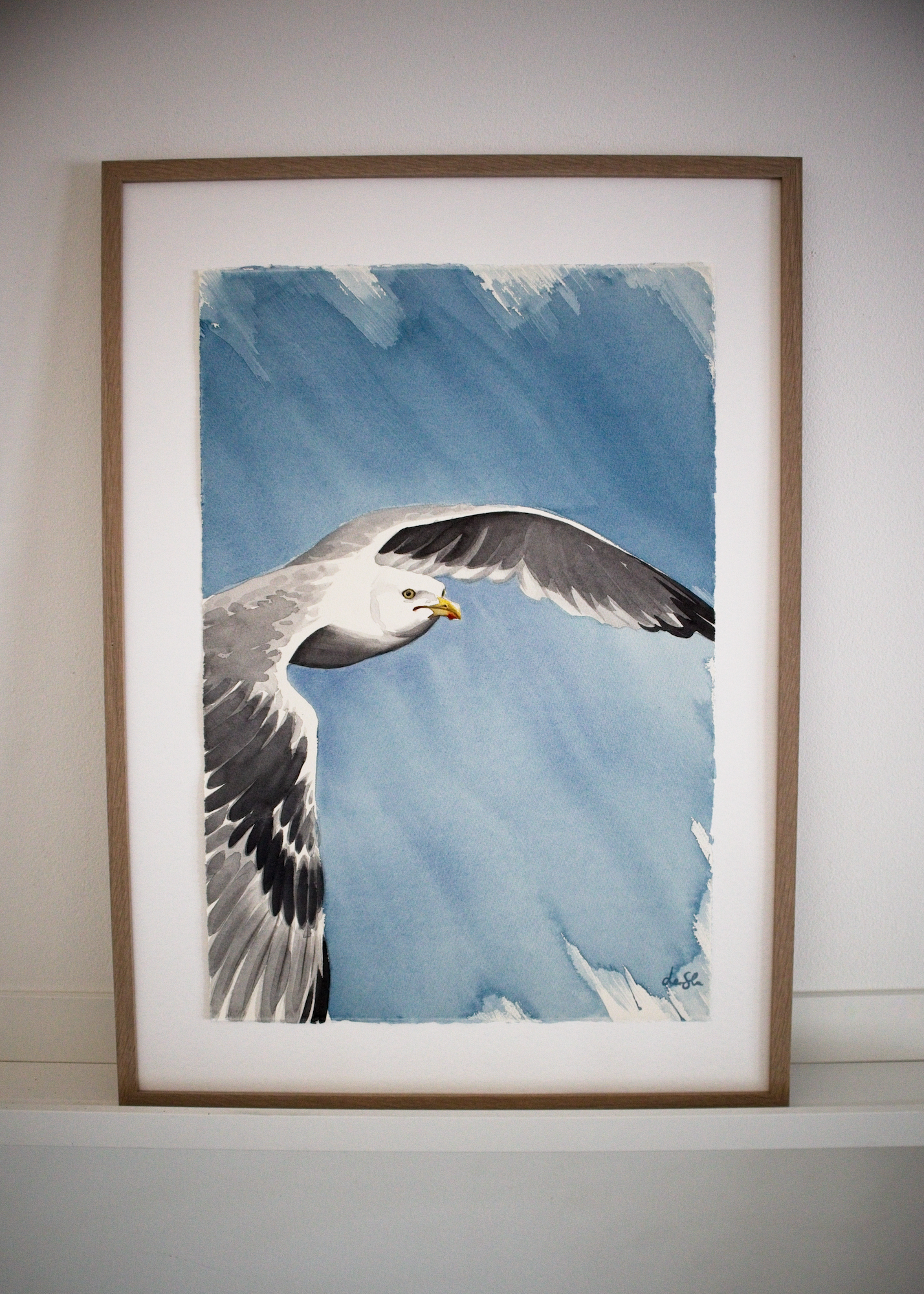 "Eye contact" original watercolor painting