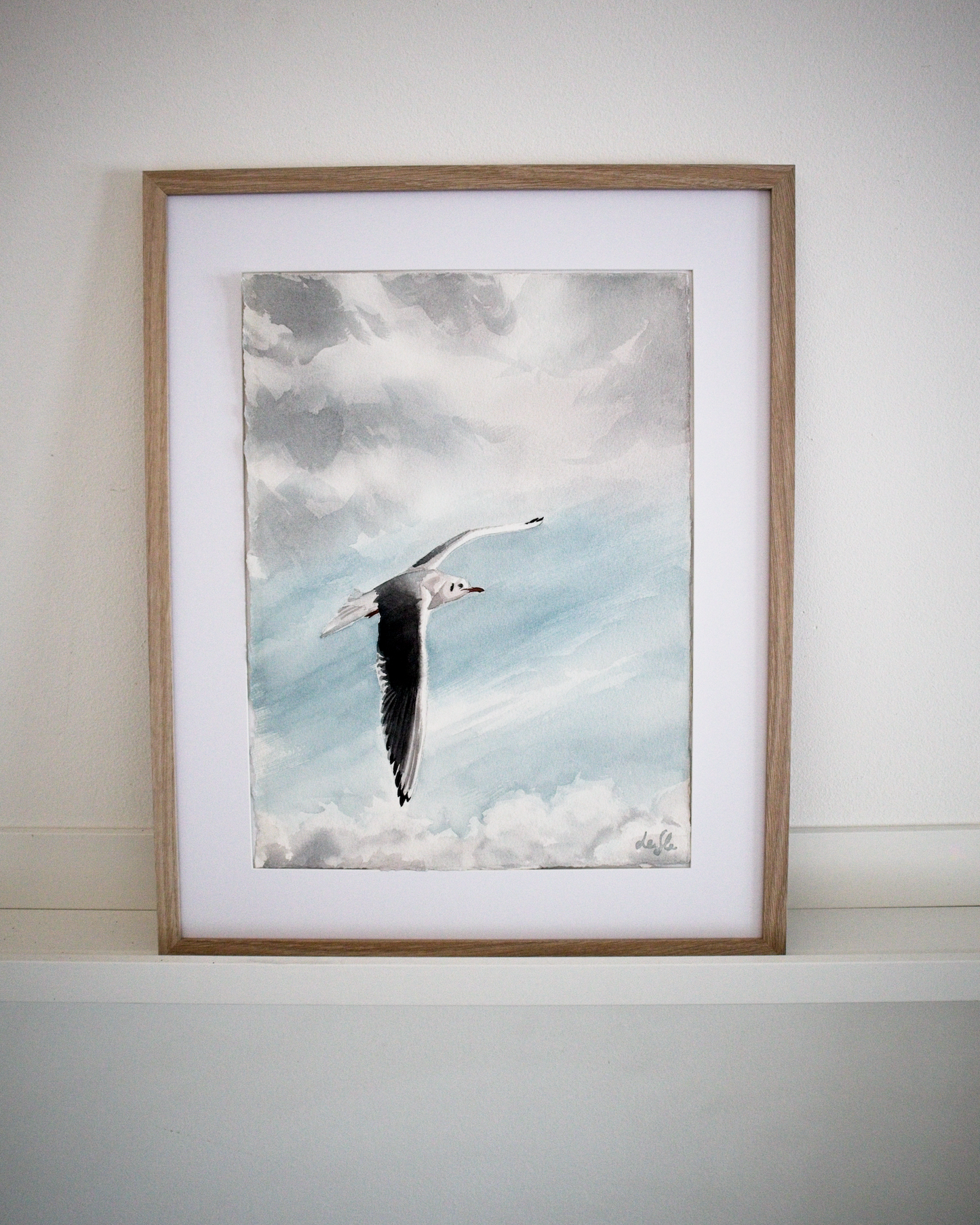 "Aerial perspective" original watercolor painting