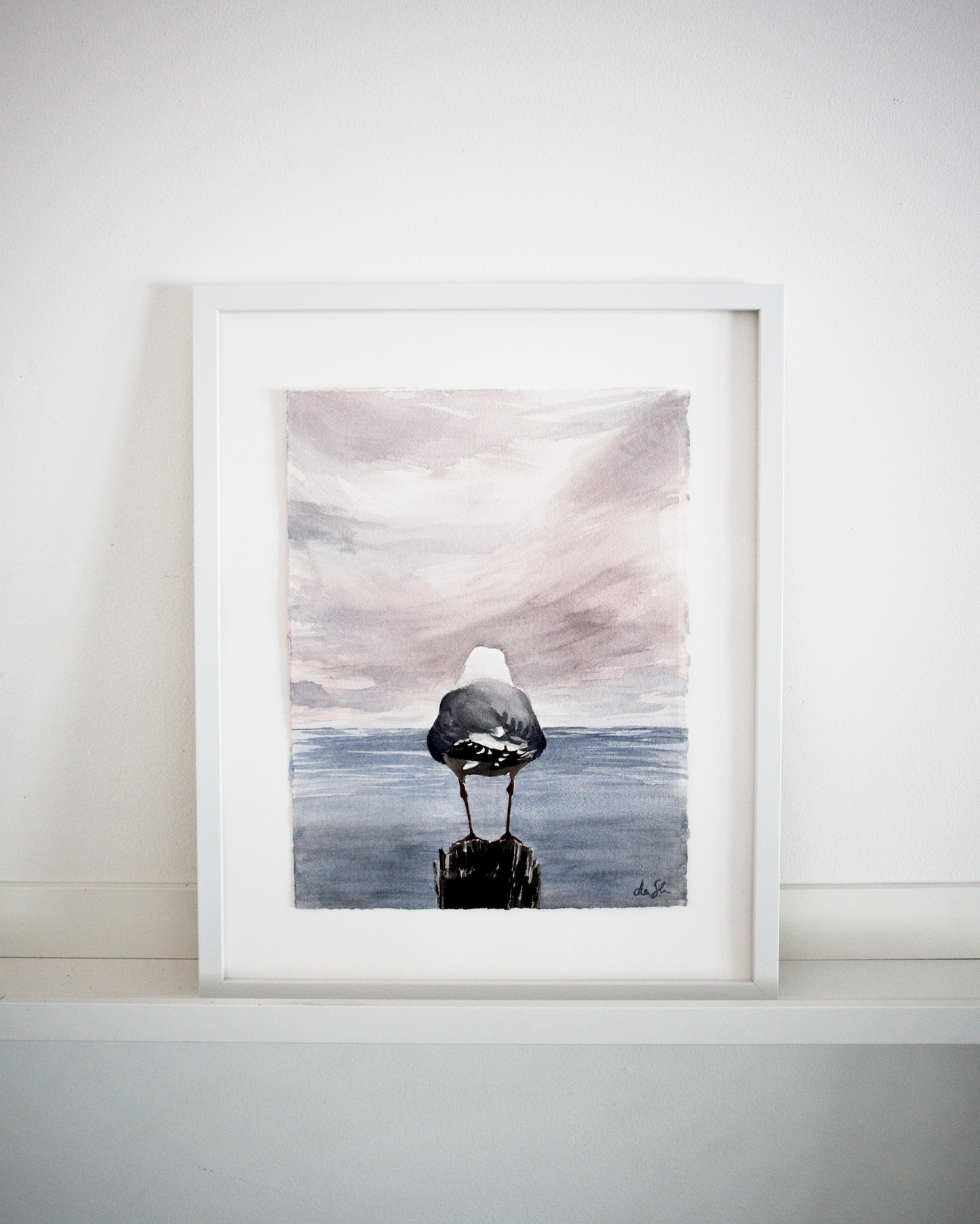 "Time to oneself" original watercolor painting