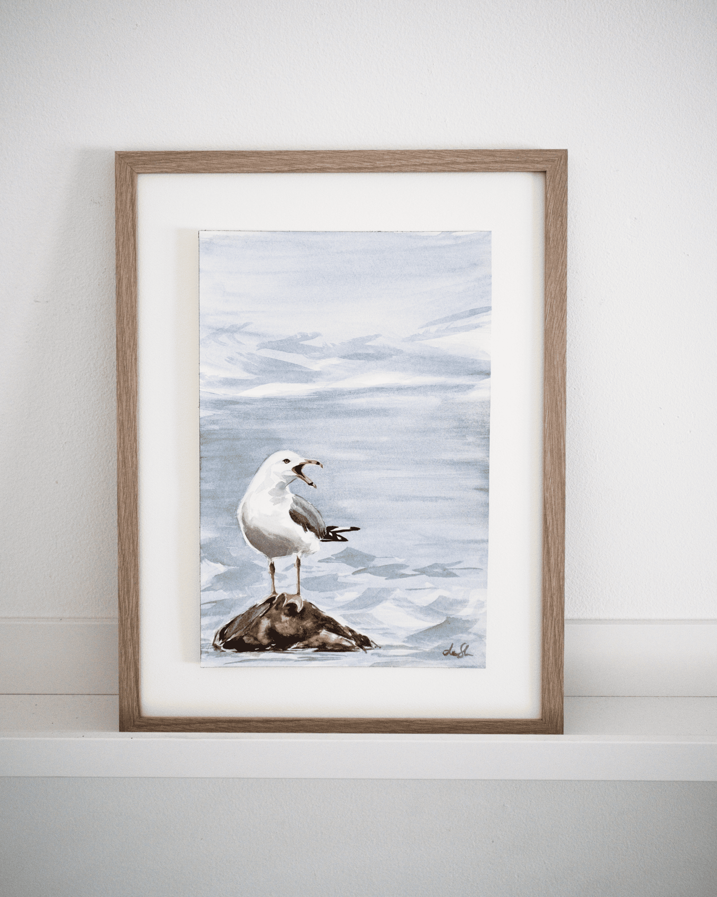 "Spring call" original watercolor painting