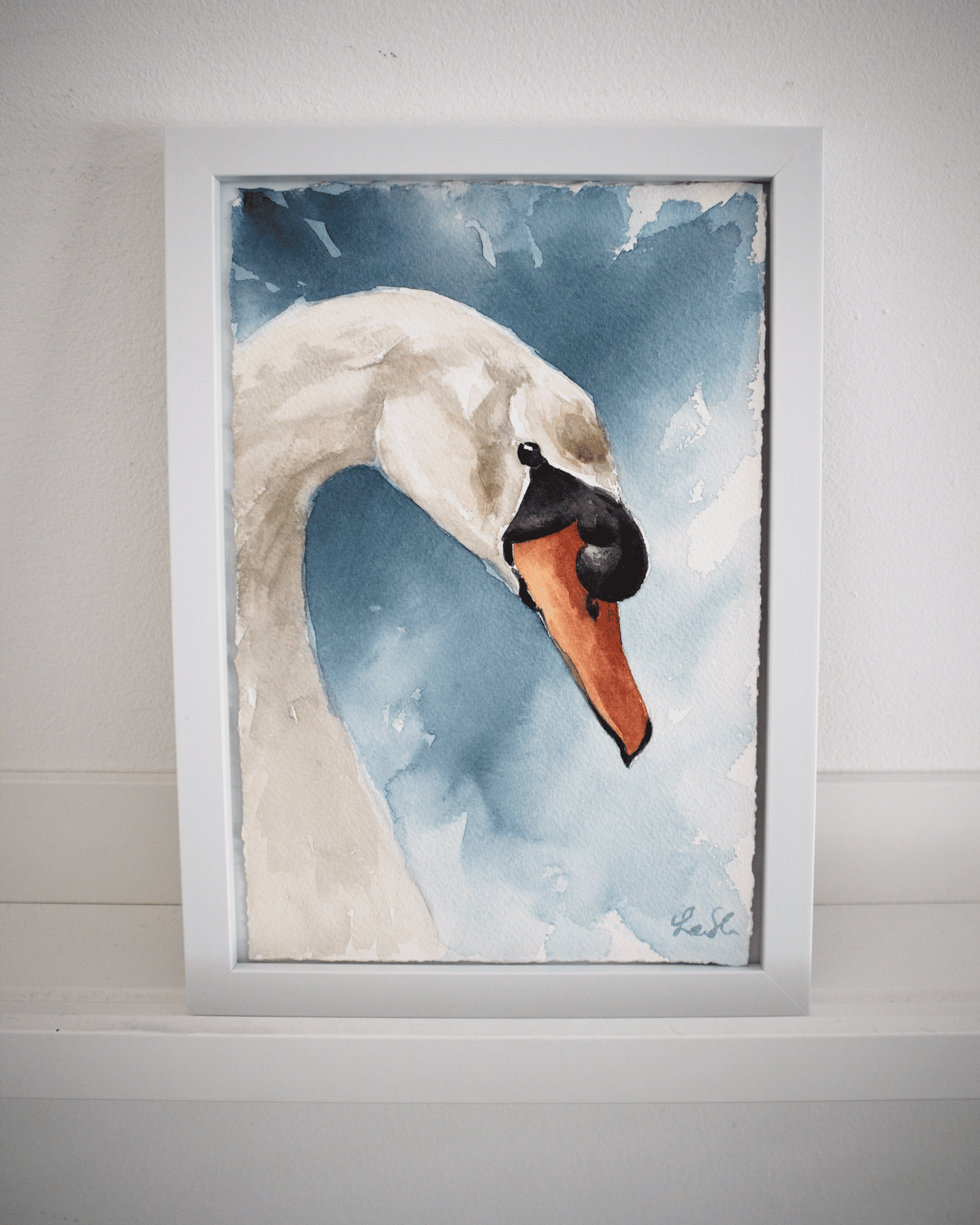 "Mute Swan" original watercolor painting