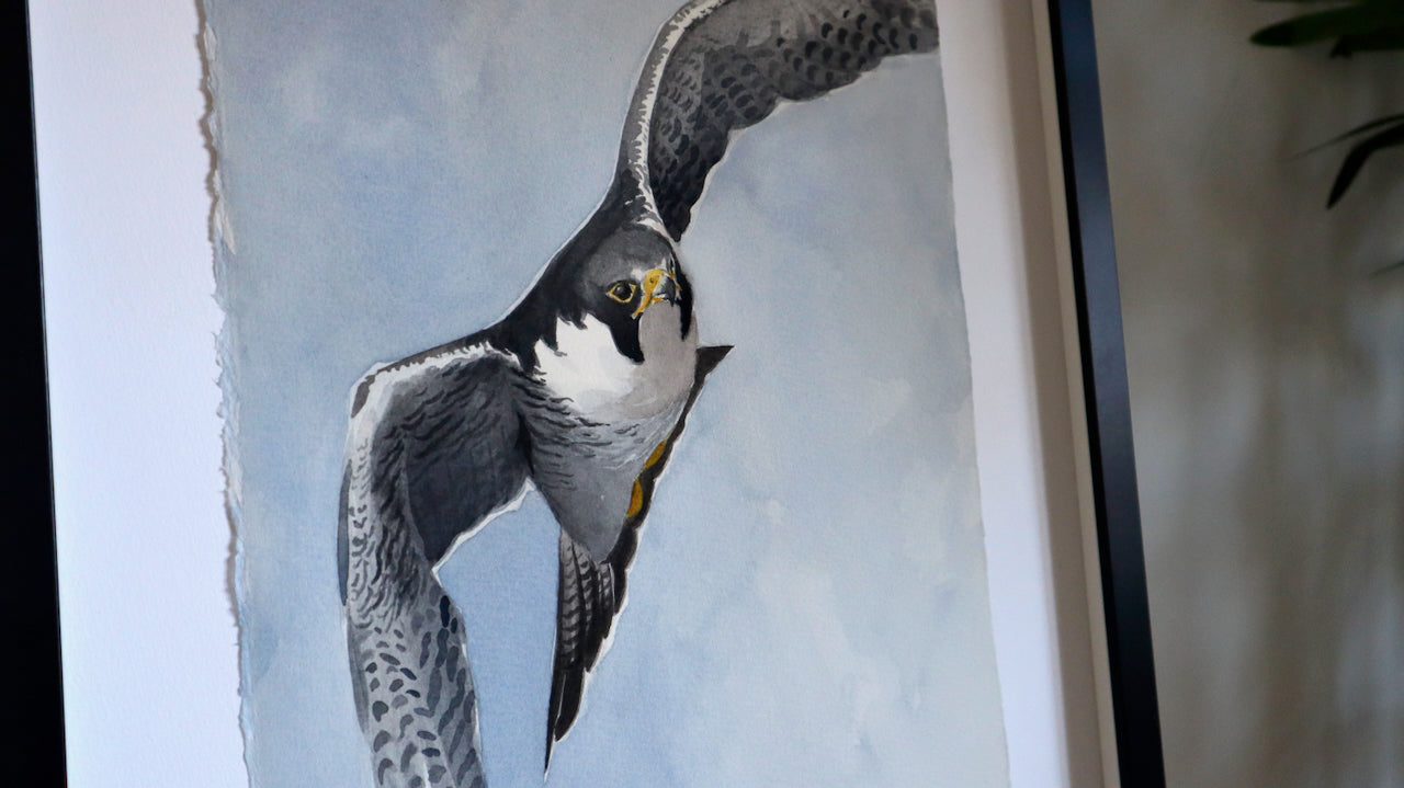 "Pilgrimsfalk" originalmålning