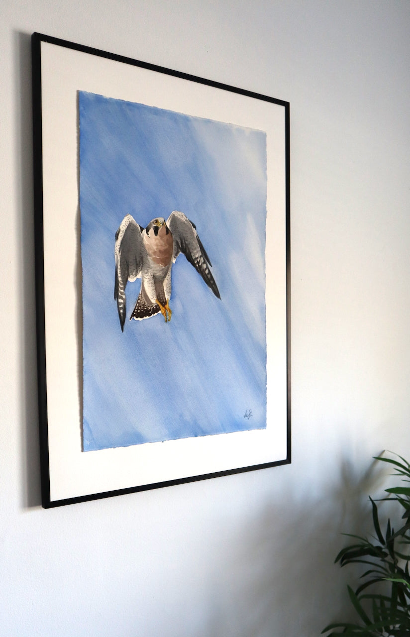 "Pilgrimsfalk" originalmålning