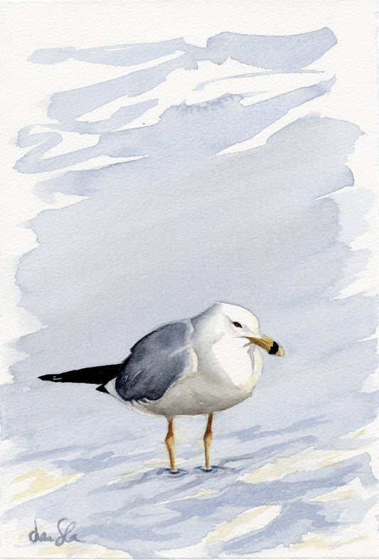 "No hurries" original watercolor painting