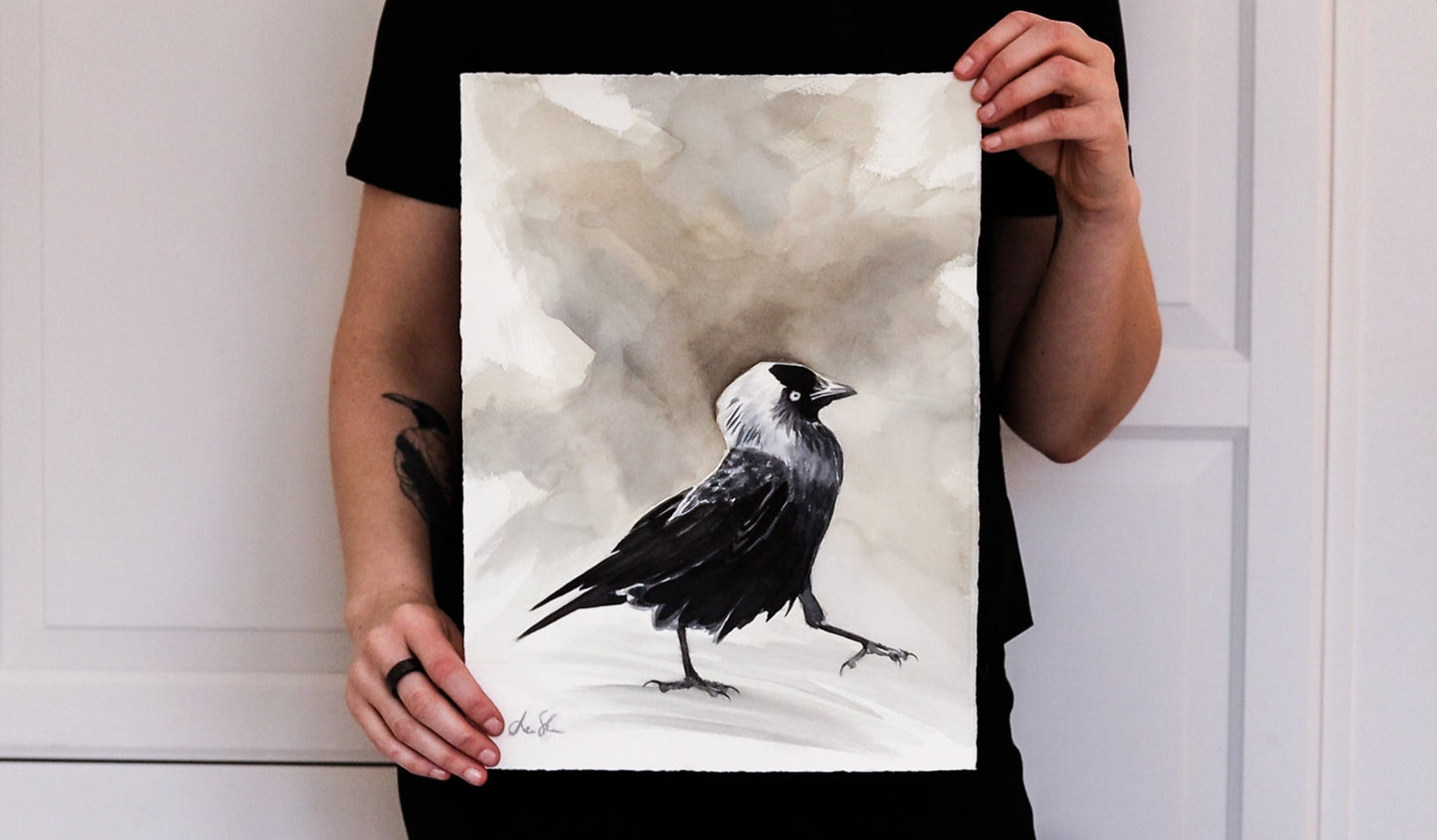 "Here I come" original watercolor painting