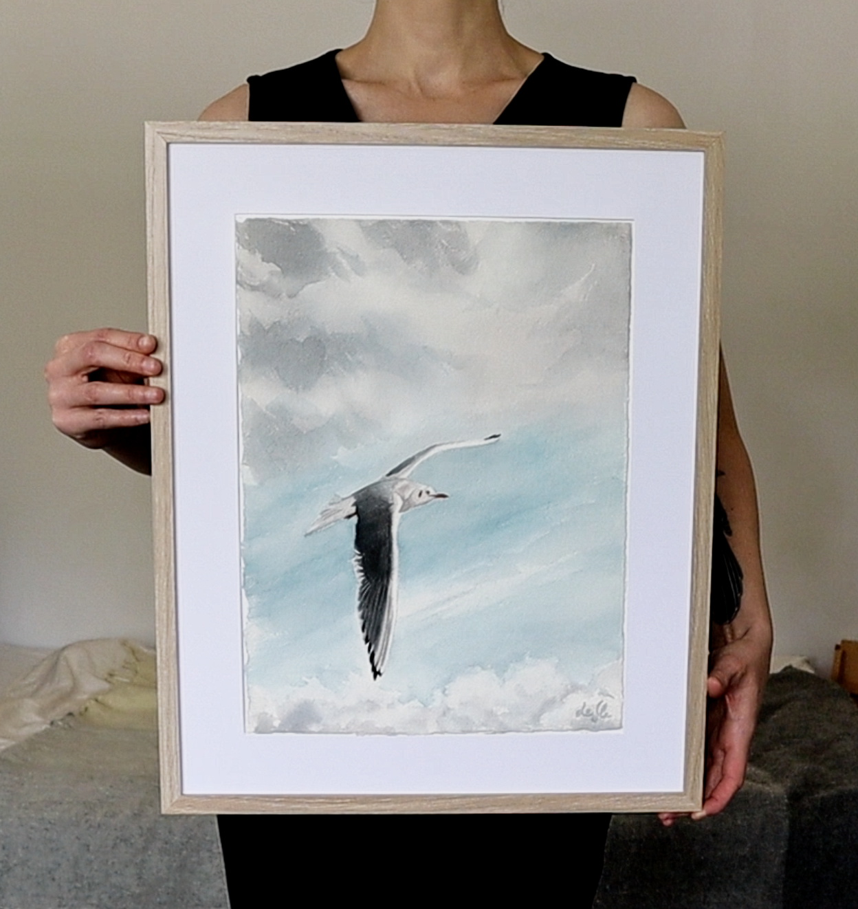 "Aerial perspective" original watercolor painting