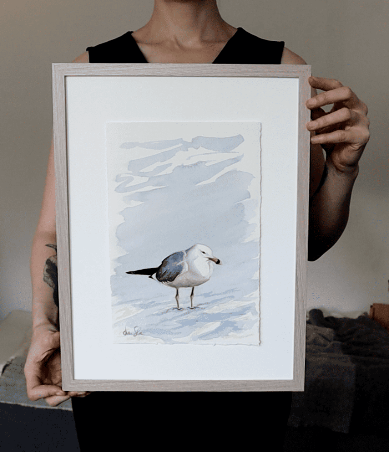 "No hurries" original watercolor painting