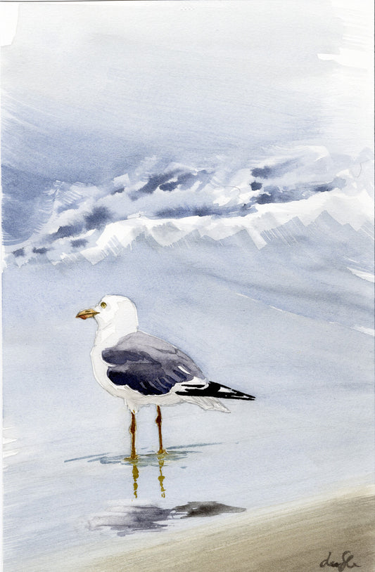 "Grounded" original watercolor painting