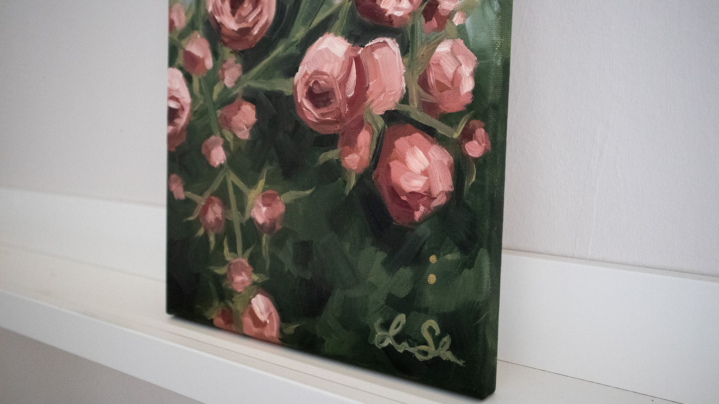 "Roses" original oil painting 24x33cm