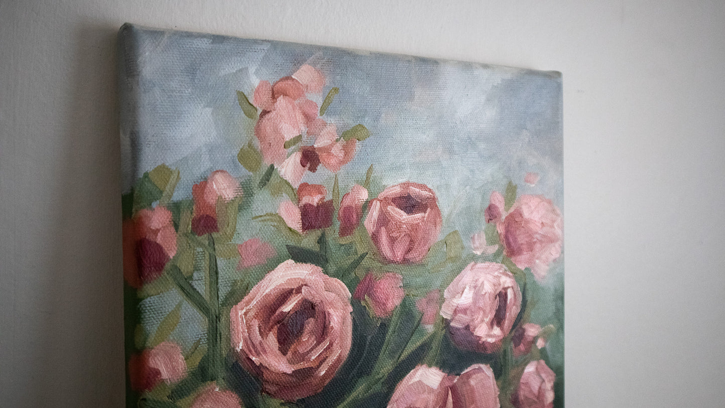 "Roses" original oil painting 24x33cm