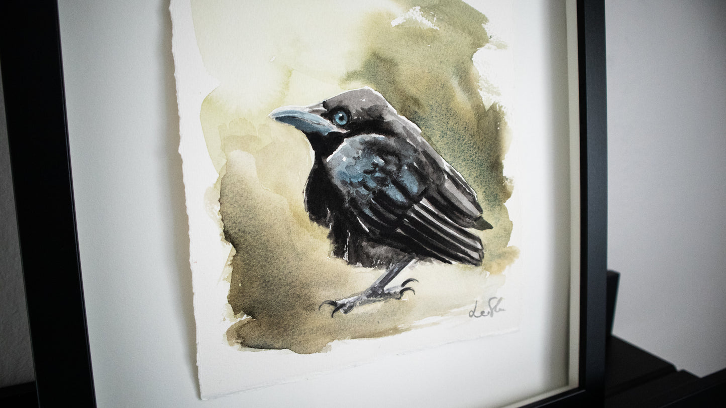 "Vigilant" original watercolor painting