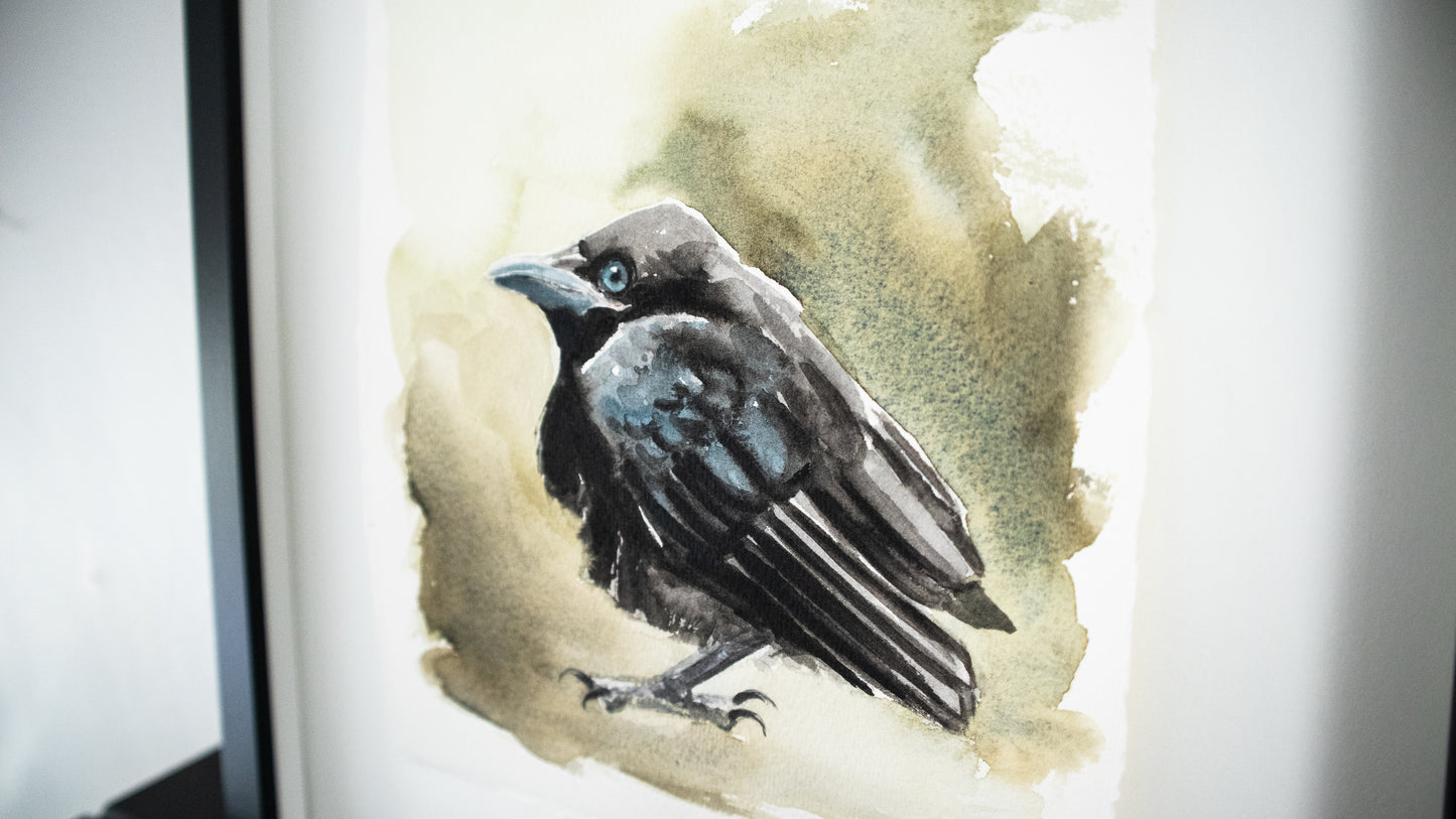 "Vigilant" original watercolor painting