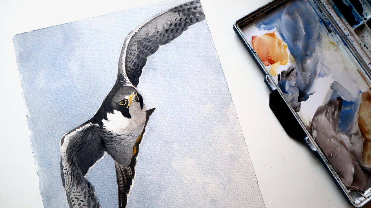 "Pilgrimsfalk" originalmålning