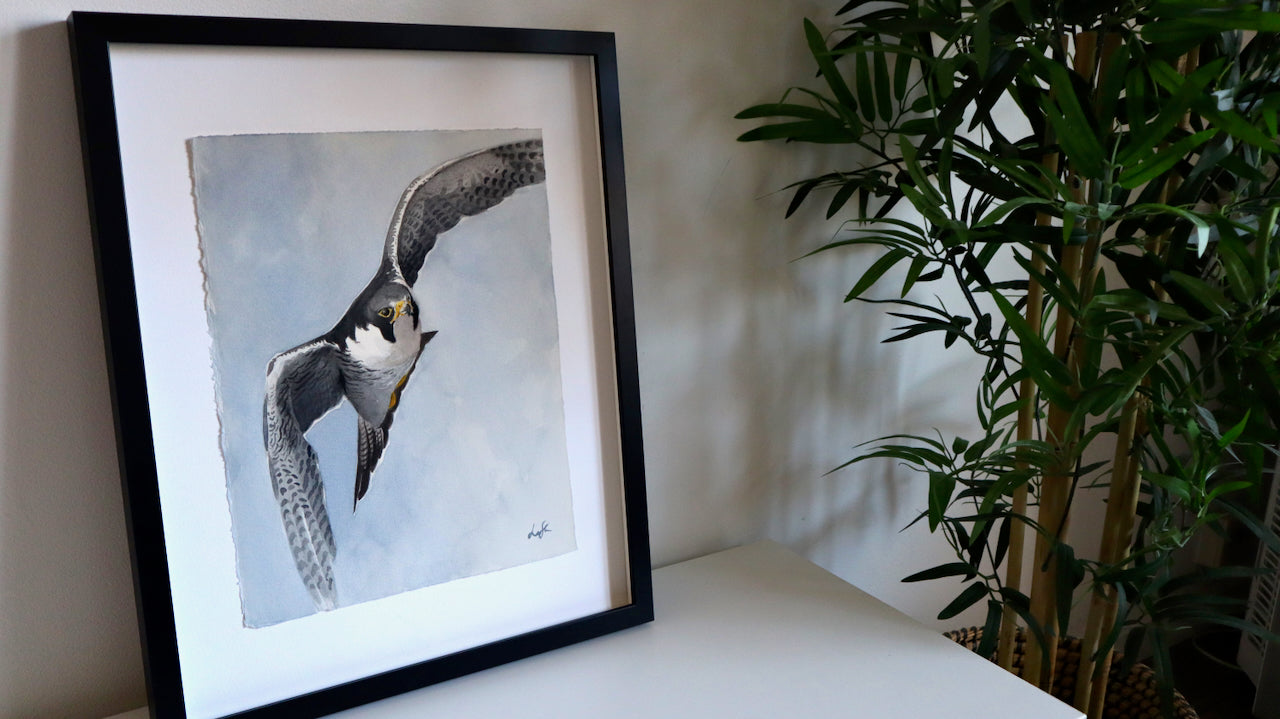 "Pilgrimsfalk" originalmålning