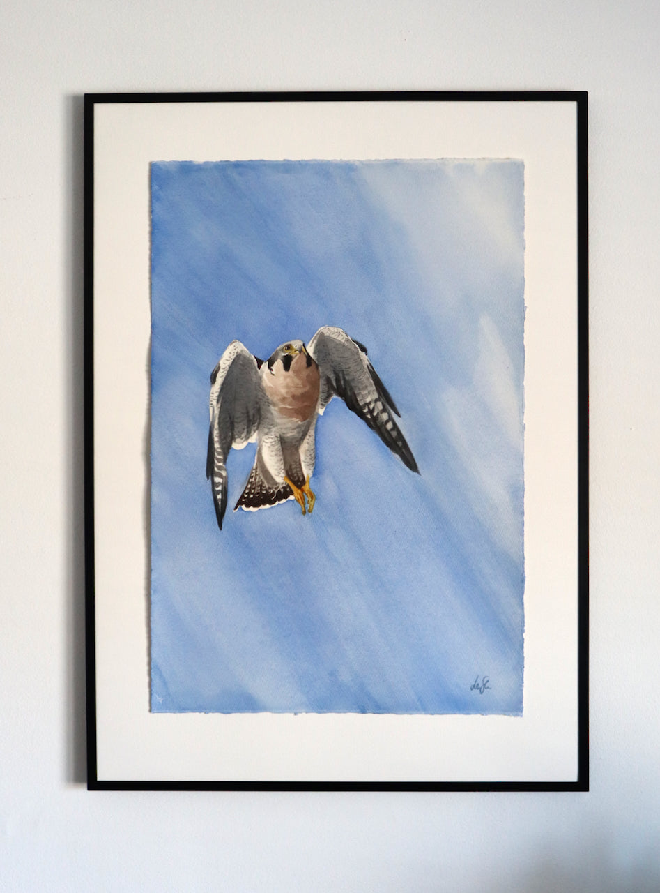 "Pilgrimsfalk" originalmålning