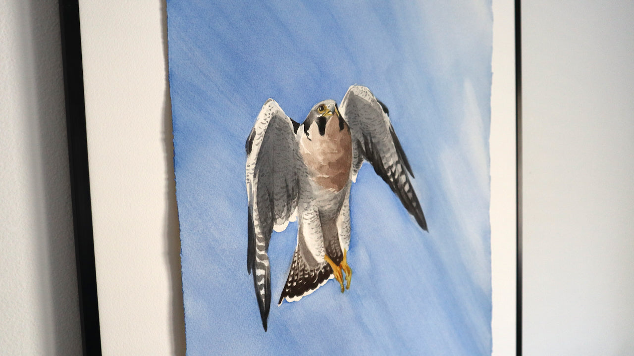 "Pilgrimsfalk" originalmålning