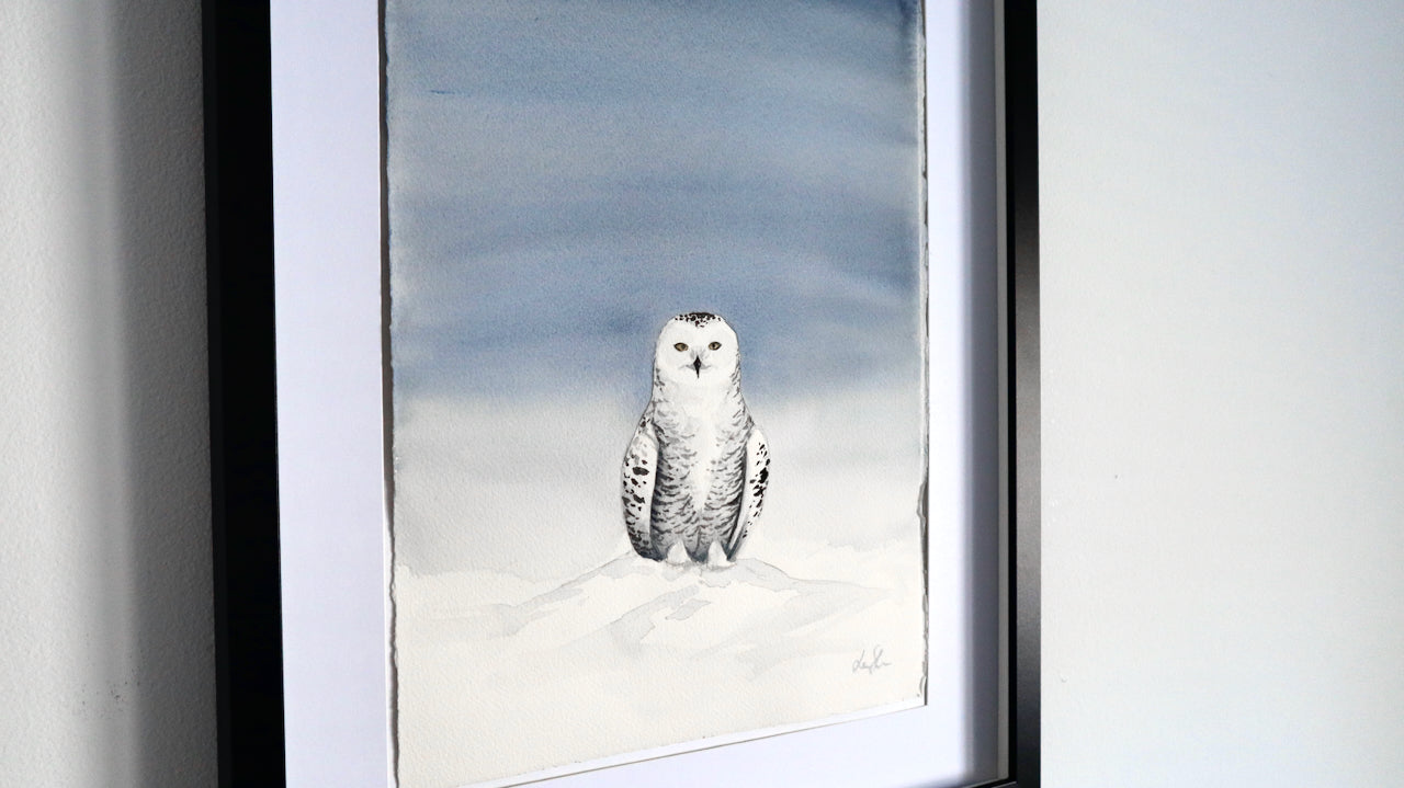 "Fjälluggla" originalmålning