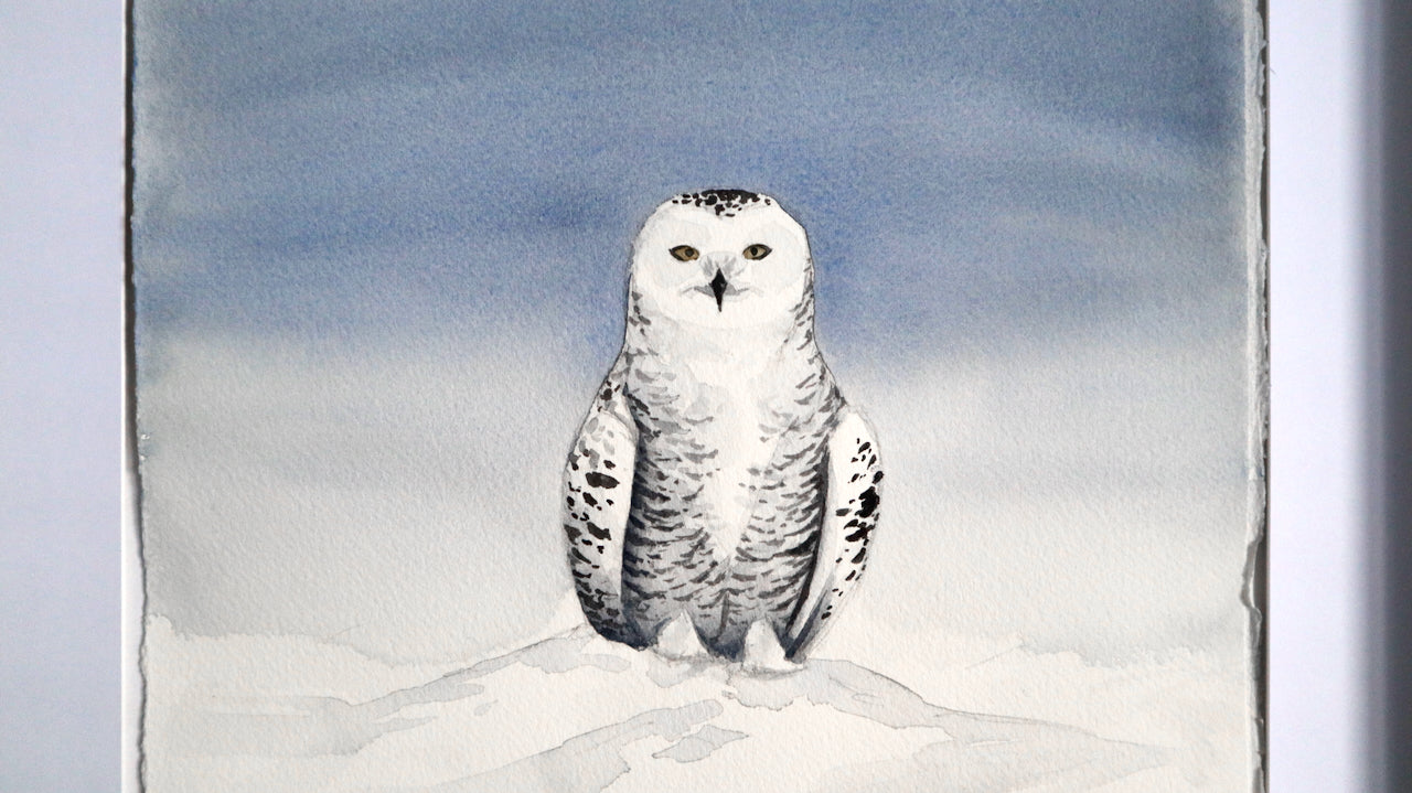 "Fjälluggla" originalmålning