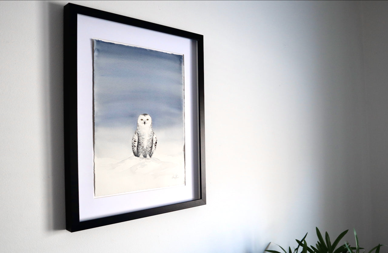 "Fjälluggla" originalmålning