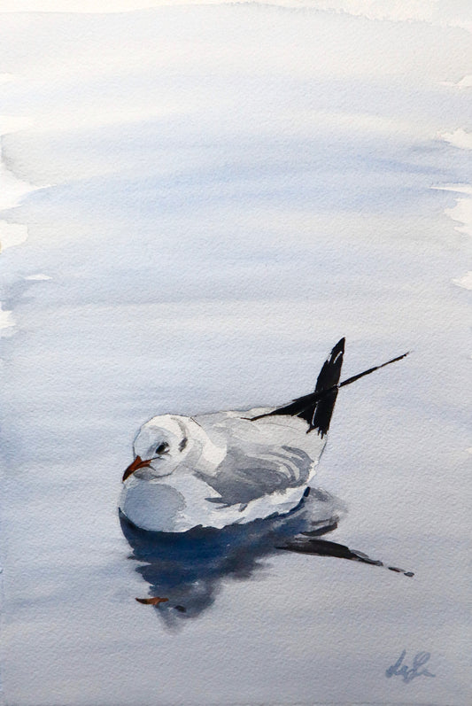 "Still waters" original watercolor painting