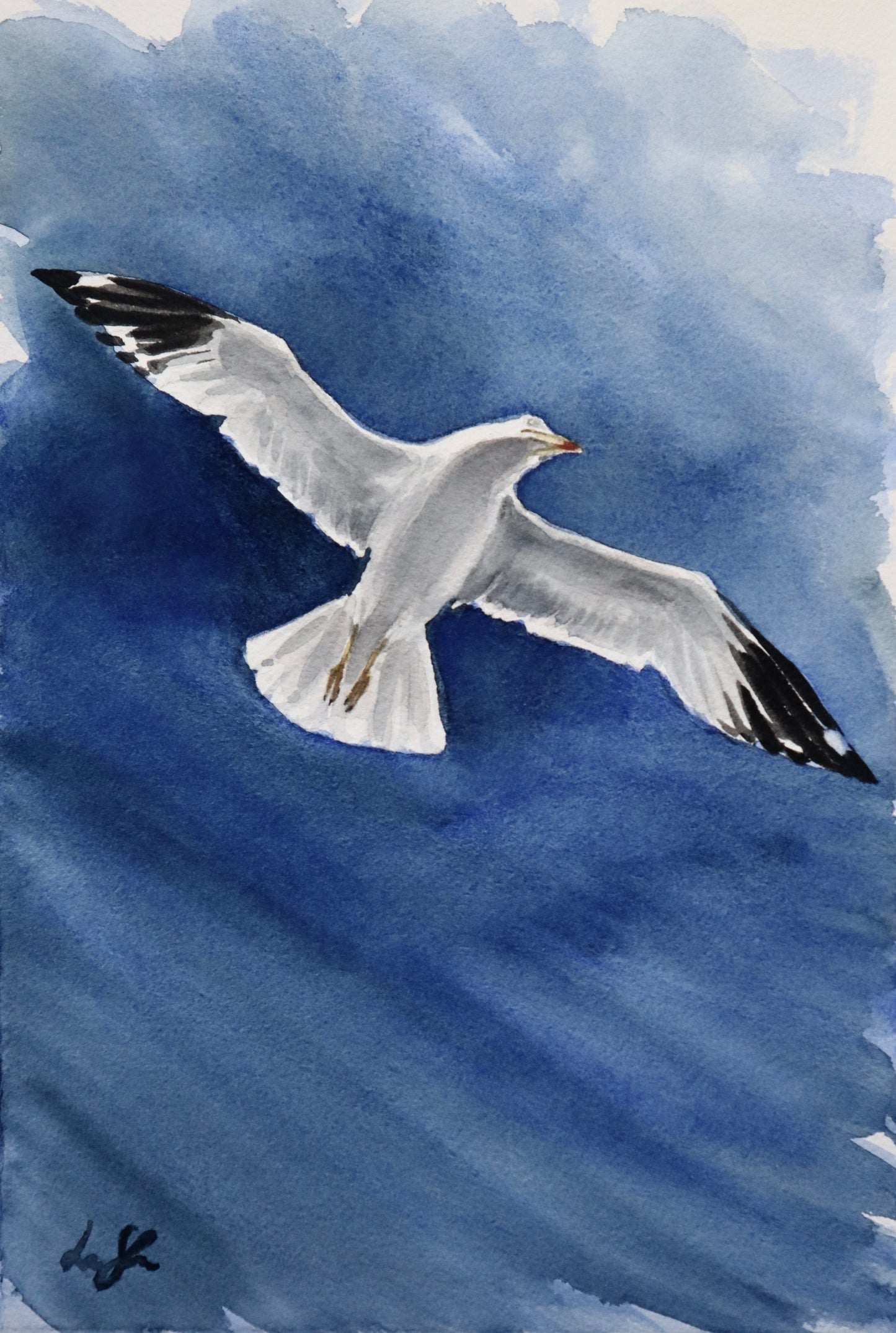 "Silhouette" original watercolor painting