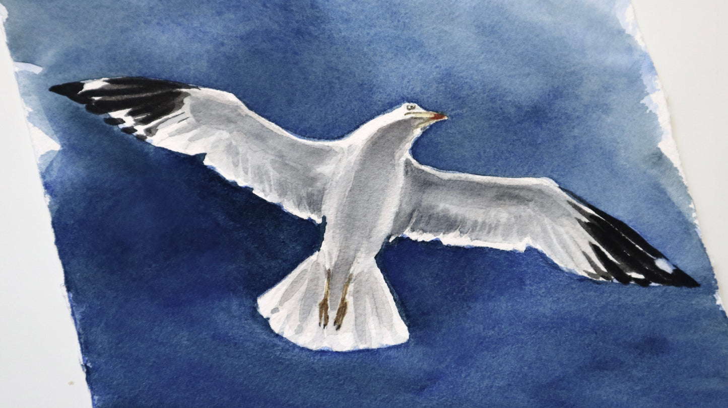 "Silhouette" original watercolor painting