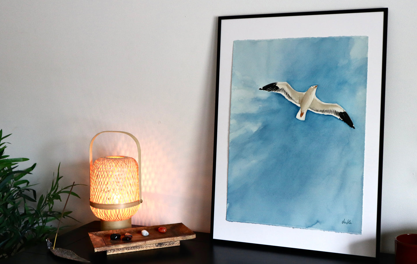 "Summer sky" original watercolor painting