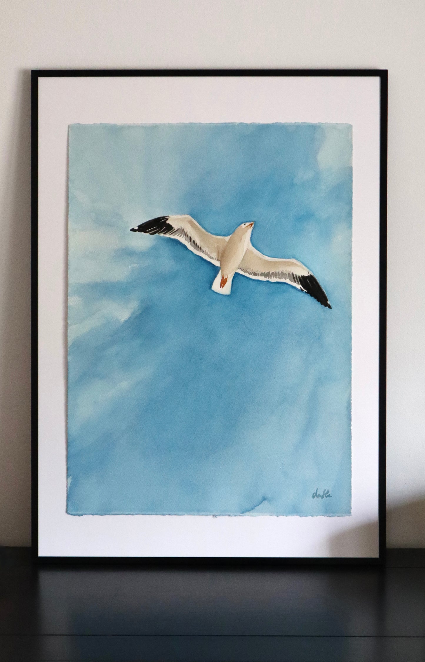 "Summer sky" original watercolor painting