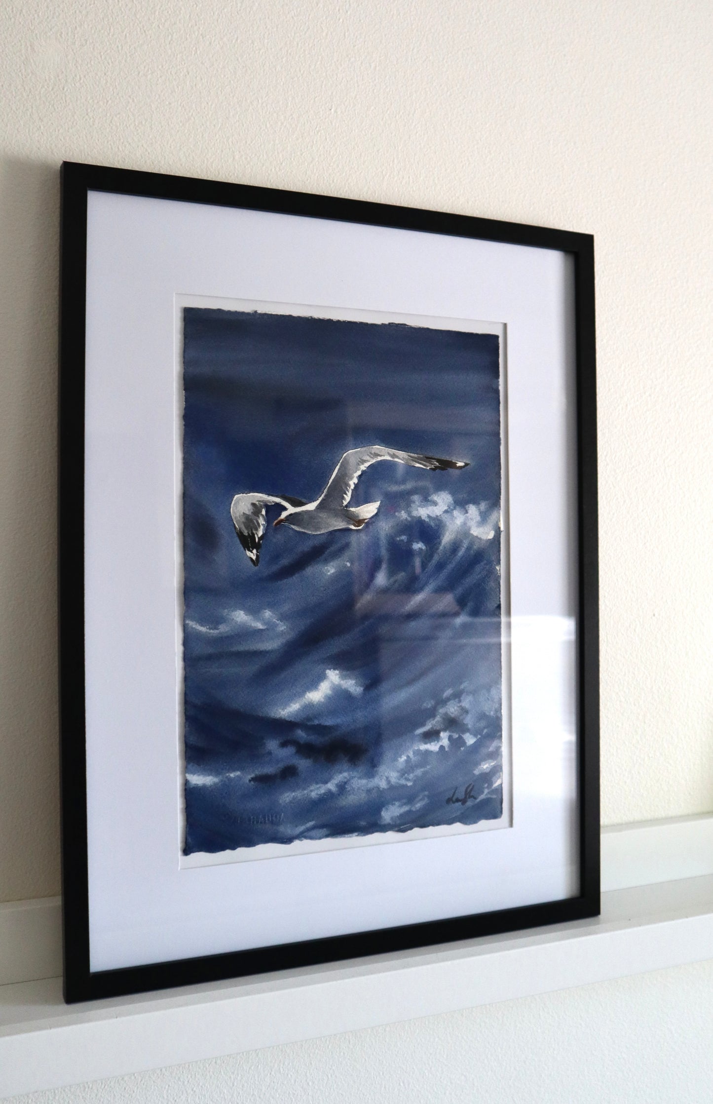 "Stormy seas" original watercolor painting