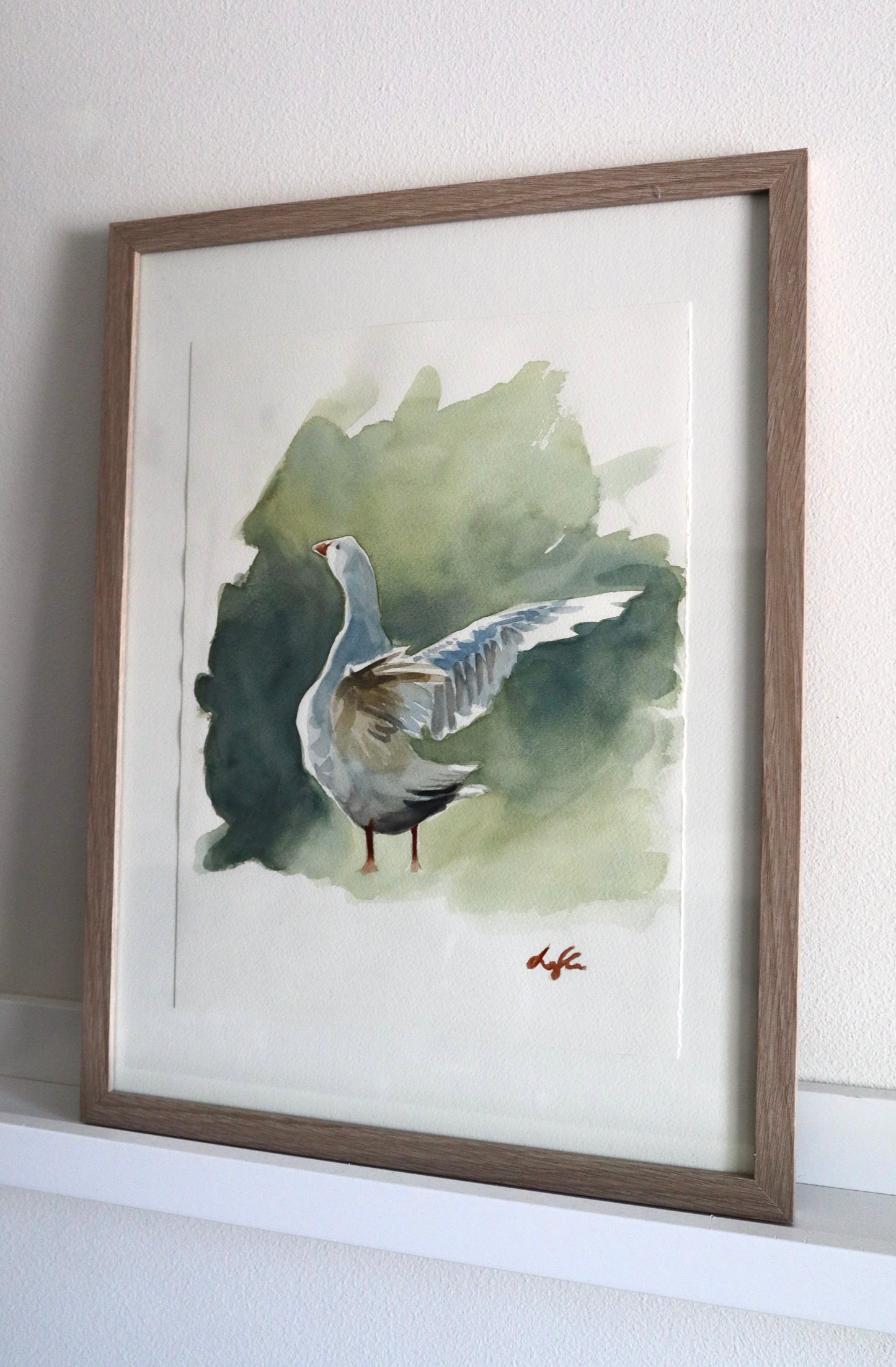 "Wingspan" original watercolor painting