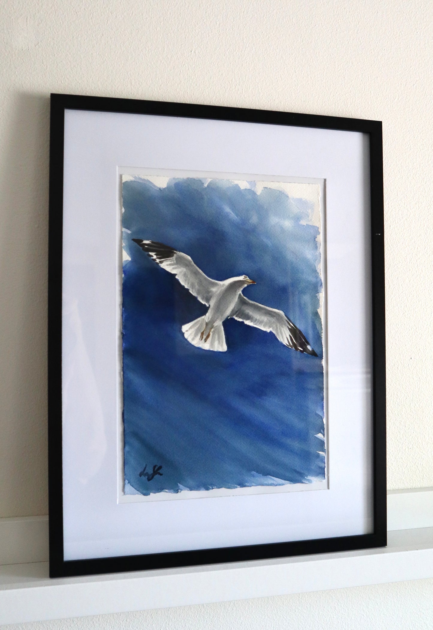 "Silhouette" original watercolor painting